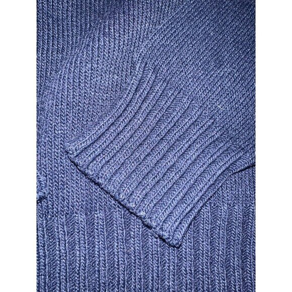 Vintage Havenshire Navy Blue V-Neck Sweater 100% Virgin Acrylic Made In USA Size - Picture 4 of 4